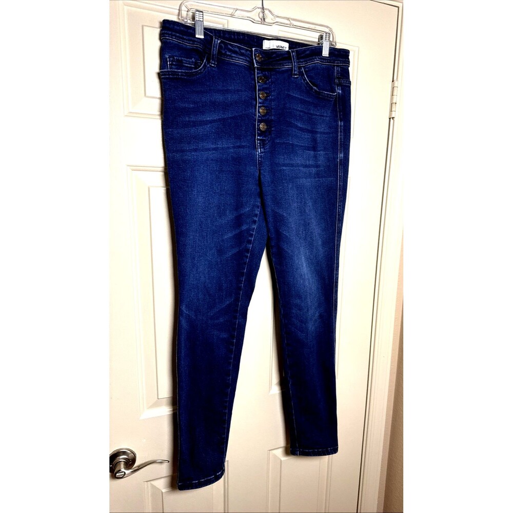 Vervet Los Angeles Dark Wash Slim Straight Leg Jeans Style VT1186 Size 14/32